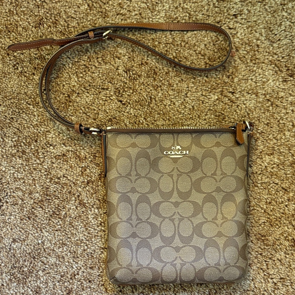 FLASH DEAL: Coach Tan Signature Crossbody Bag